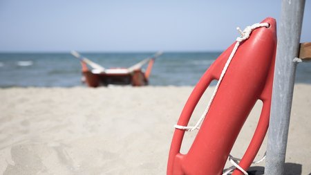 close-up-red-rescue-can-beach