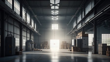 large-warehouse-with-bright-light-coming-through-door